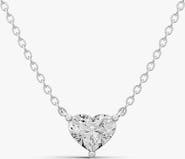 SEREIA OFFICIAL 14K Gold 0.75 ct Lab Grown Heart Shape Diamond Pendant