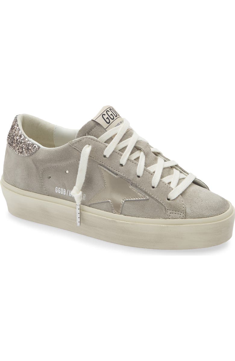 Golden Goose Hi Star Platform Sneaker, Main, color, Beige/ Silver