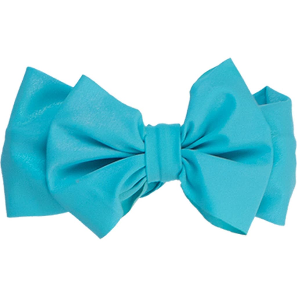 Rufflebutts Girls Upf50+ Shimmer Swim Bow Headband