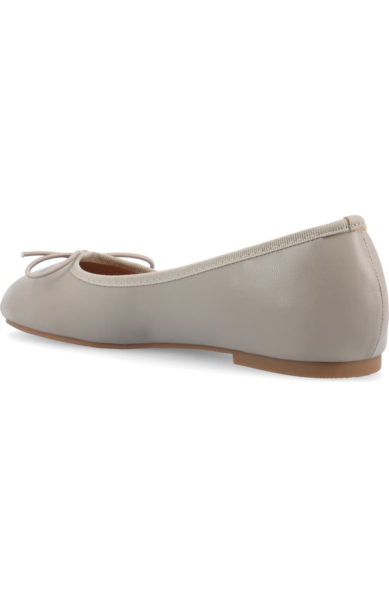 Journee Collection JOURNEE Vika Bow Flat, Alternate, color, Grey