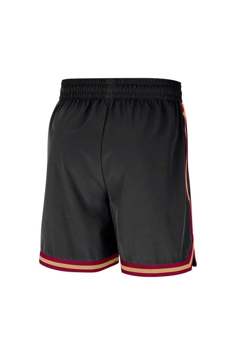 Men's Nike Black Cleveland Cavaliers Authentic Practice DNA Woven Performance Shorts, Alternate, color, Black