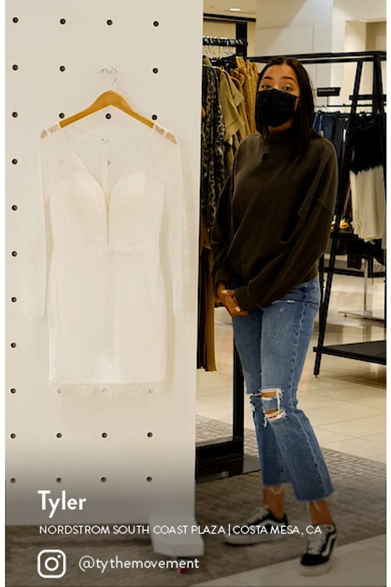 Long Sleeve Lace Cocktail Dress video