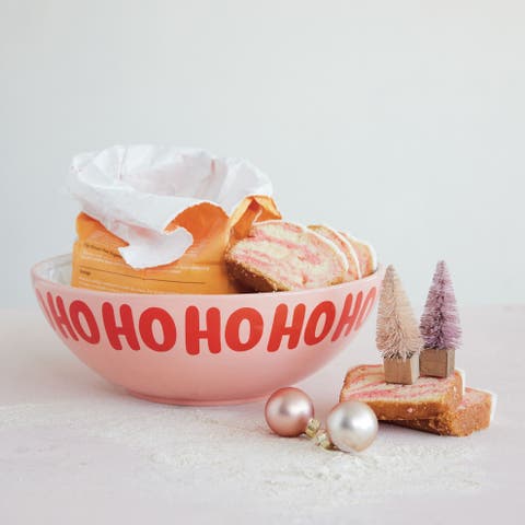 Dolomite Clay Festive Serving Bowl
