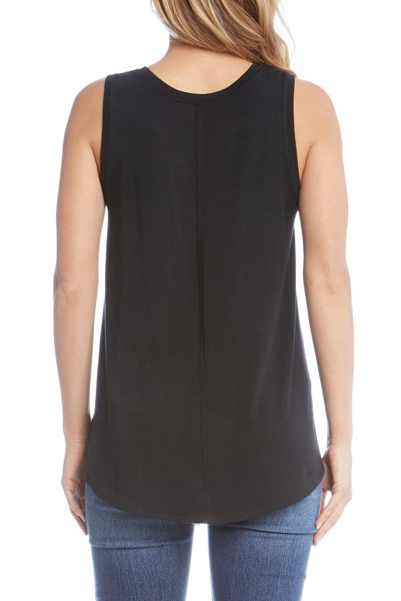 French Terry Tank, Alternate, color, BLACK