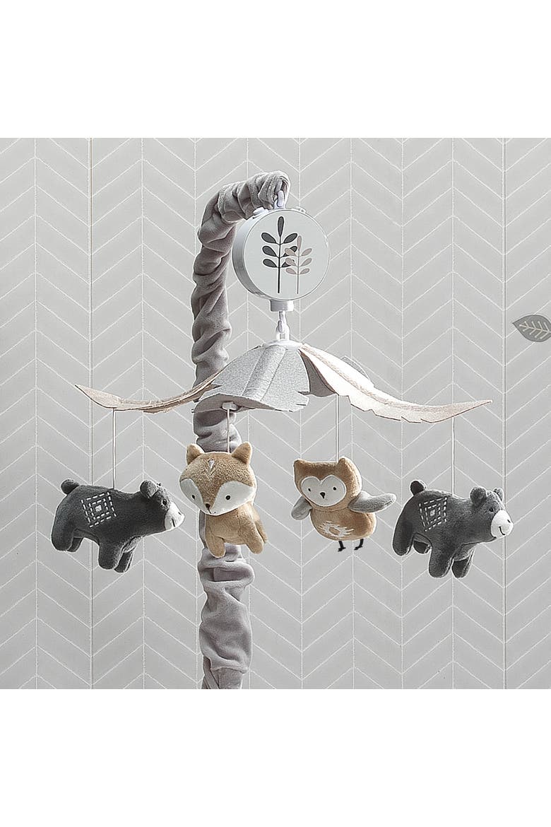 Woodland Forest Musical Baby Crib Mobile Soother Toy, Alternate, color, Grey