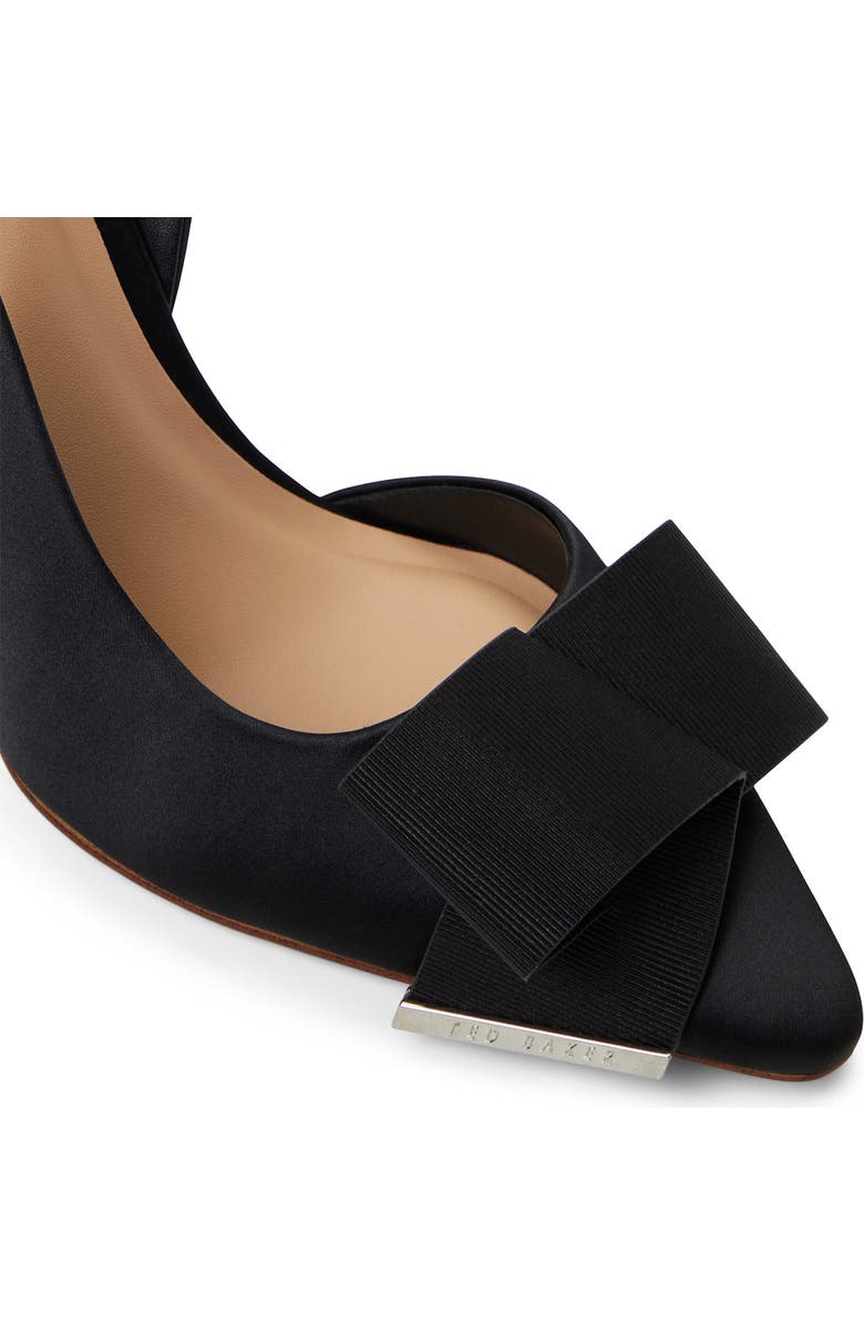 Ted Baker Lola Bow Slingback Pointed Toe Pump, Alternate, color, Black
