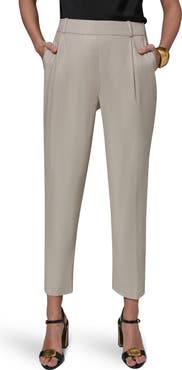 Donna Karan New York Linen Blend Straight Leg Ankle Pants