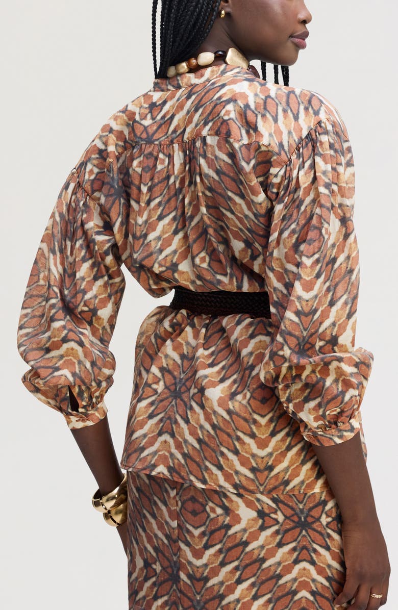 Sam Edelman Print Top, Alternate, color, Tie Dye Geo Multi