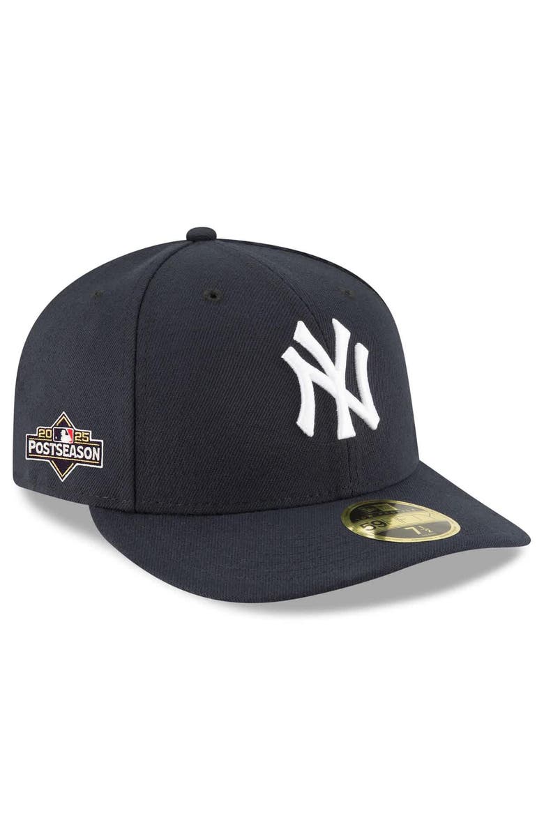 New Era Men's New Era Navy New York Yankees 2025 MLB Postseason Side Patch Low Profile 59FIFTY Fitted Hat, Main, color, 