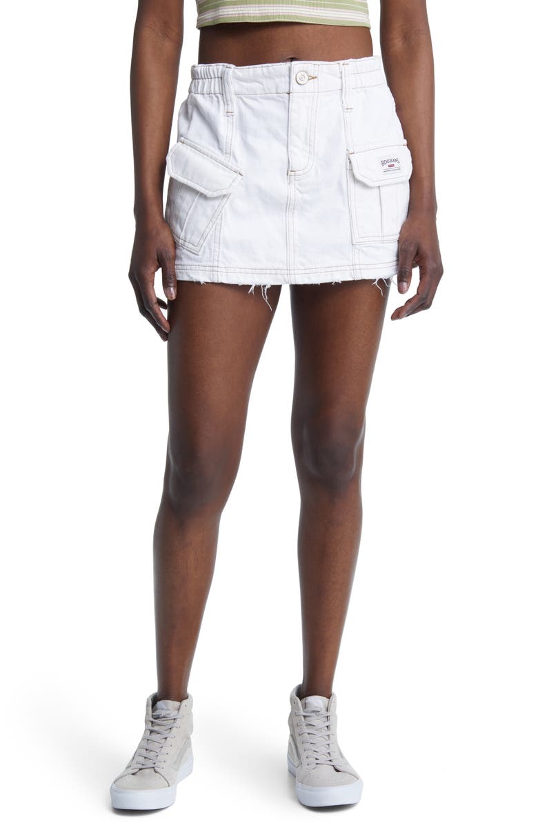 BDG Urban Outfitters Y2K Denim Cargo Miniskirt, Main, color,