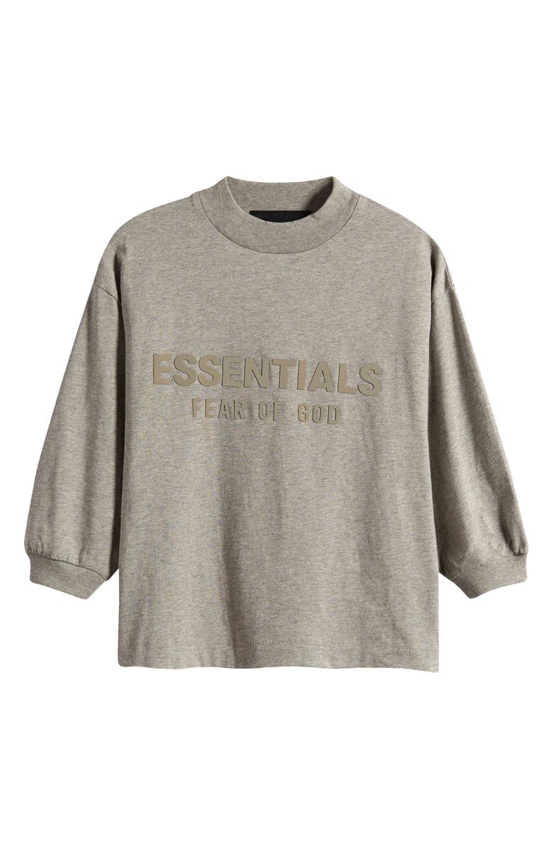 Fear of God Essentials Kids' Logo Long Sleeve Cotton Graphic T-Shirt, Main, color, 