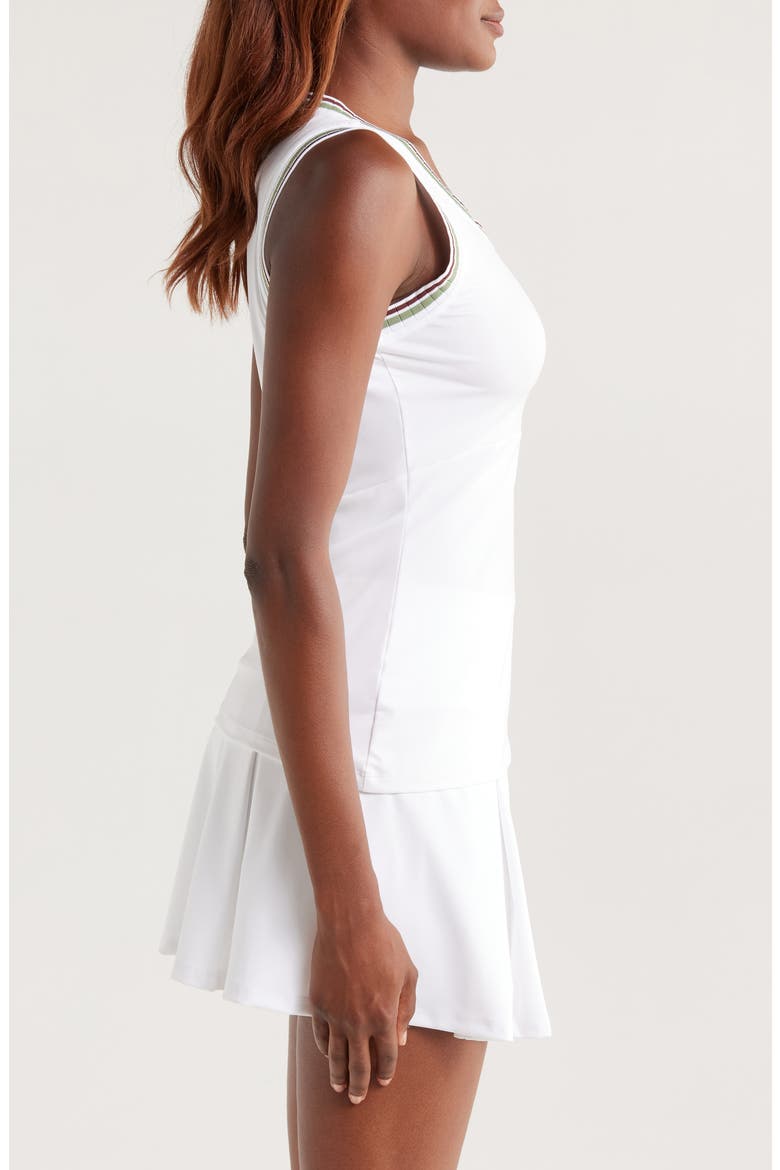 x Veronica Beard Stripe Knit Tank, Alternate, color, WHITE