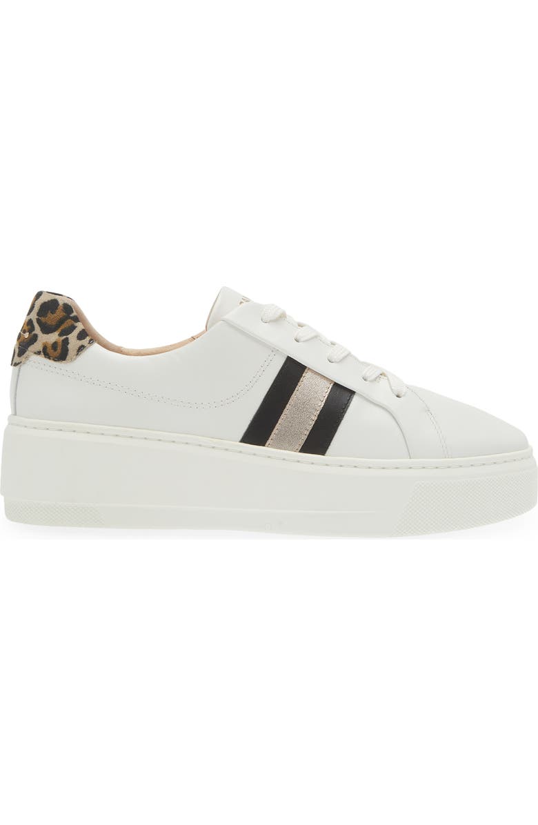 FRANKIE4 Riley Platform Sneaker, Alternate, color, White/ Leopard Print