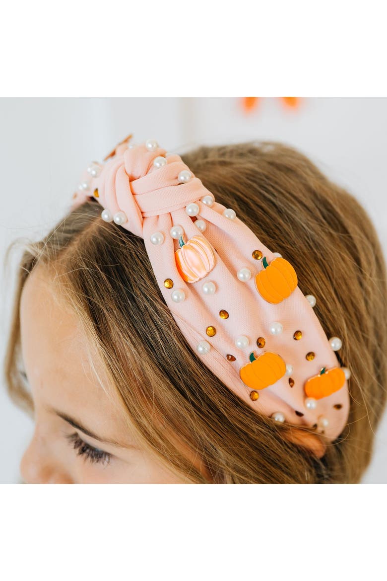 Pumpkin Pearl Gemstone Headband, Alternate, color, Soft Pink