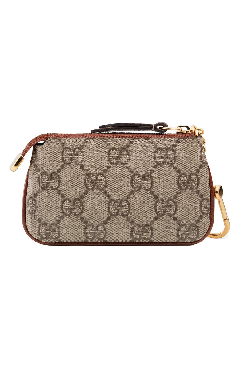 Gucci Linea GG Supreme Canvas Key Case Pouch, Alternate, color,