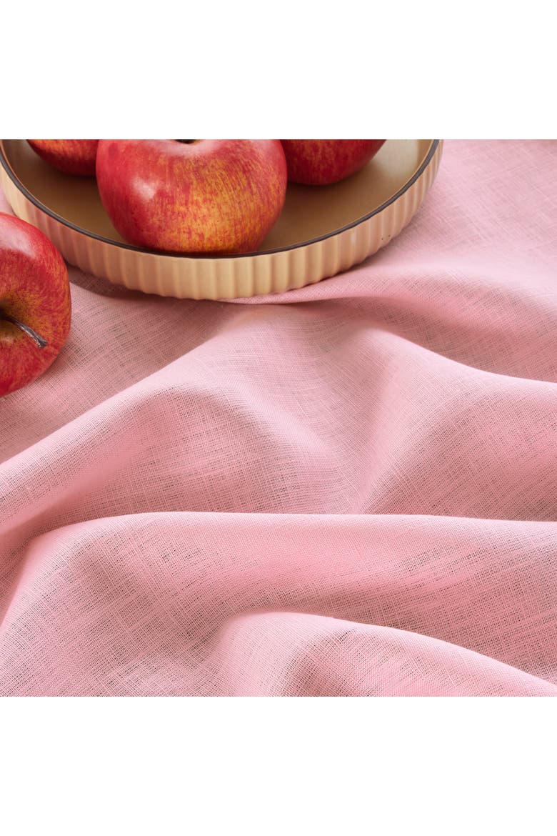 Linen Tablecloth - Fete, Alternate, color, Pink Lemonade