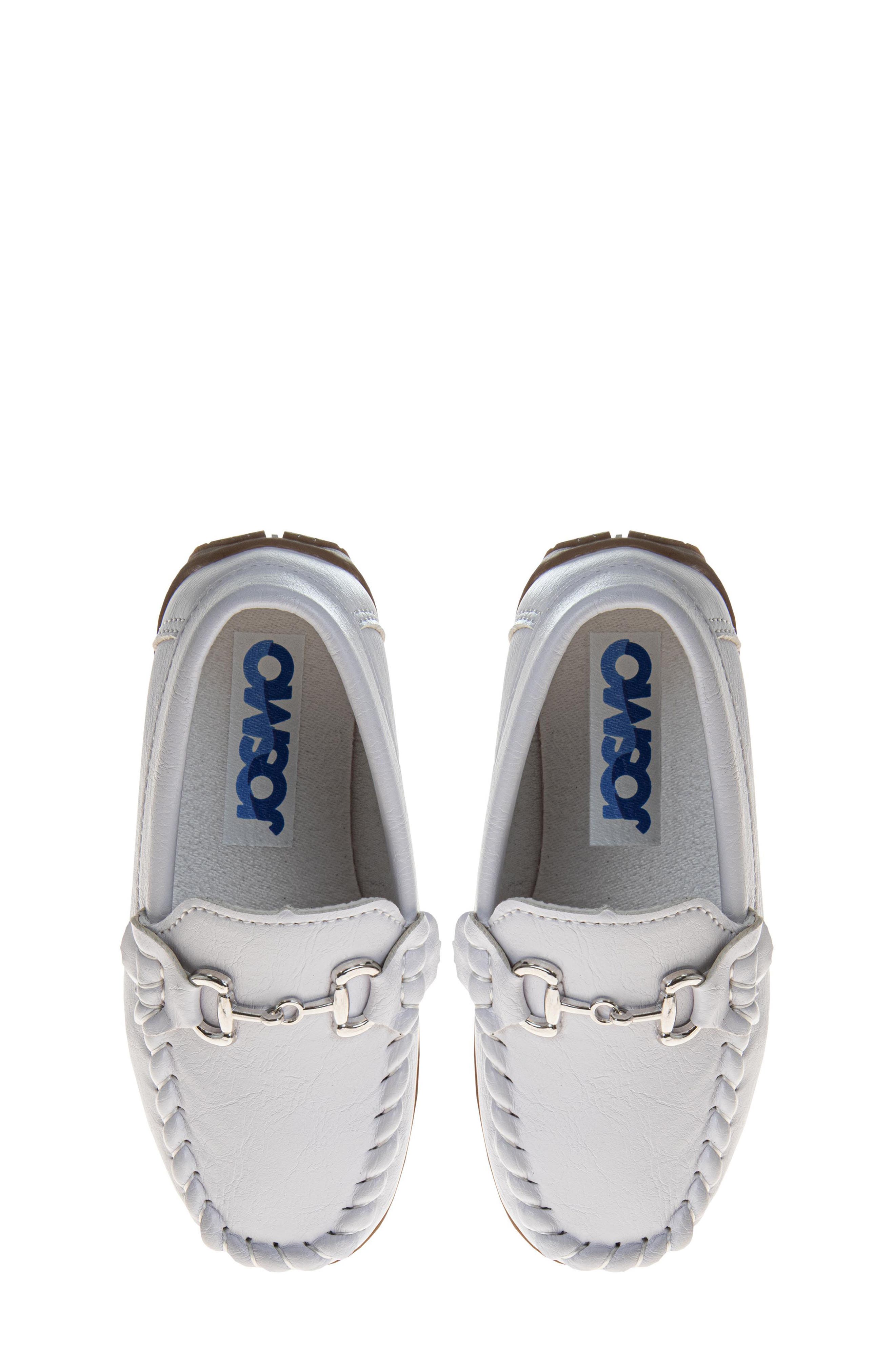 Kids' Horesbit Moc Loafer, Alternate, color, WHITE