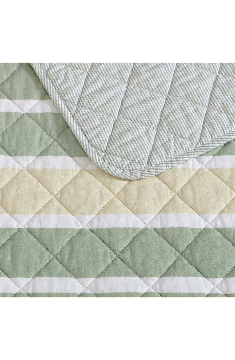 Nautica Varadero Stripe Reversible Cotton Quilt & Sham Set, Alternate, color, Green Multi