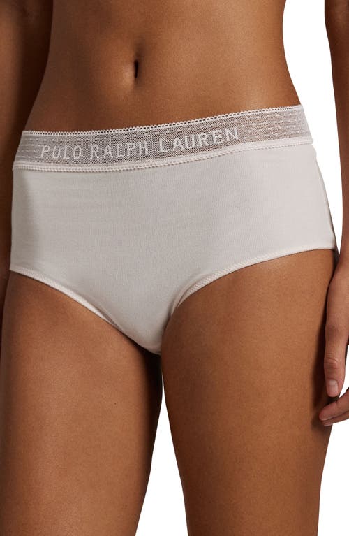 Polo Ralph Lauren Stretch Cotton Rib Boyshorts In Garden Rose