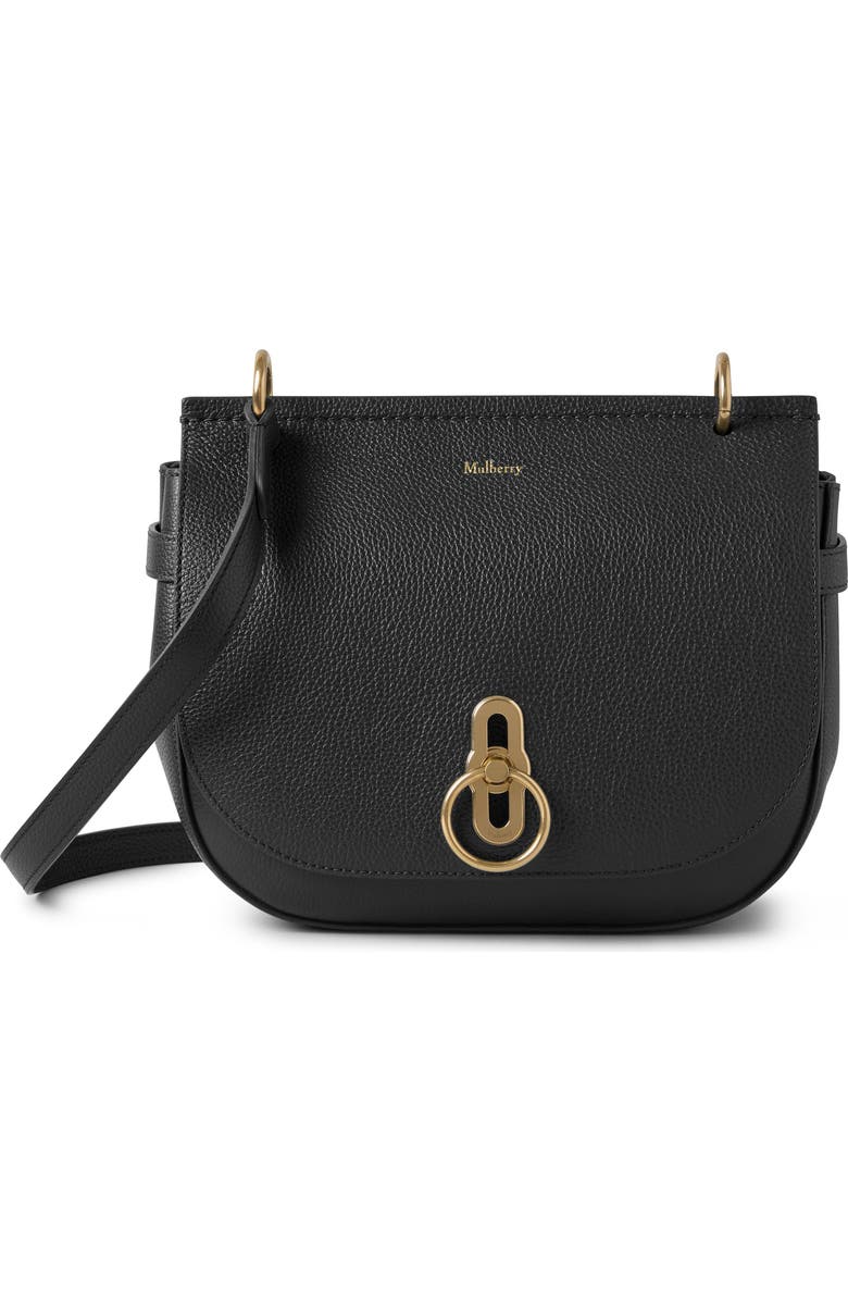 Mulberry Amberley Leather Satchel, Main, color, Black