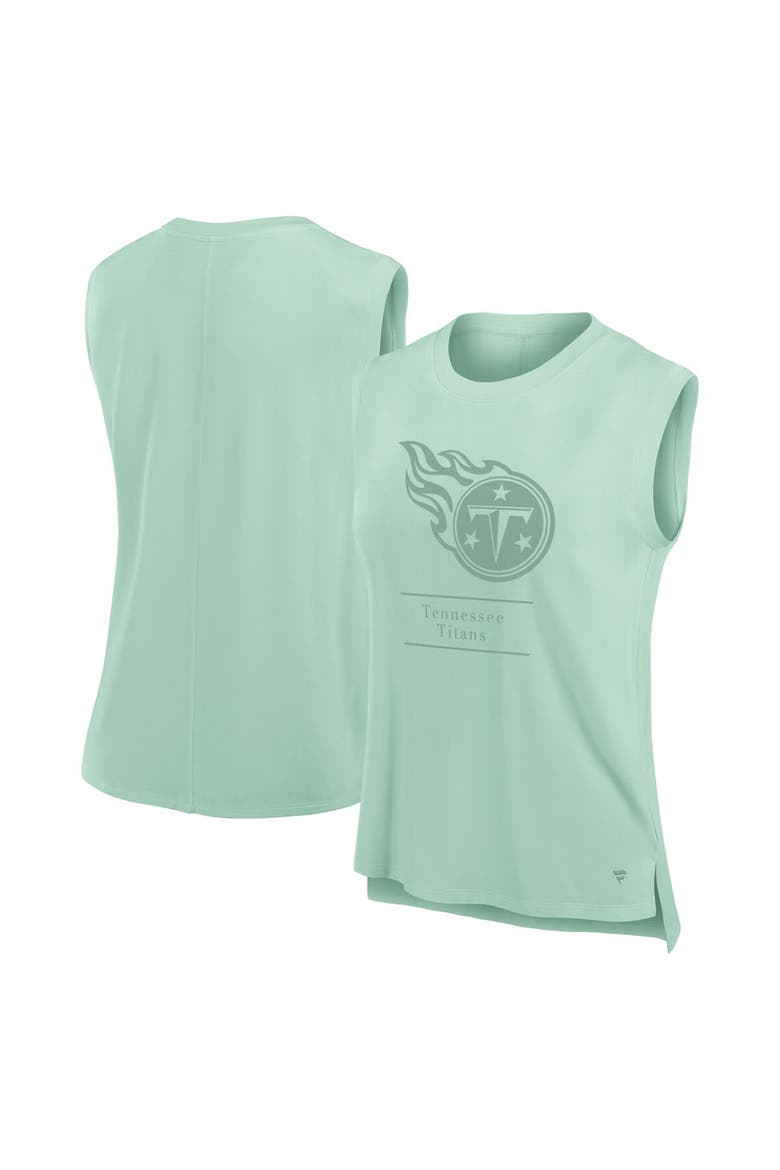 Women's Fanatics Mint Tennessee Titans Studio Embrace Tank Top, Main, color, Mint