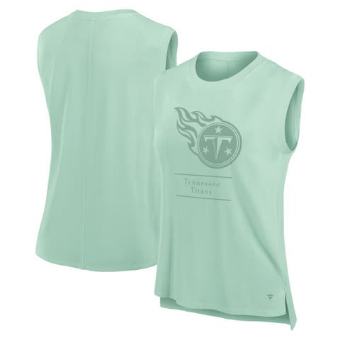 Women's Fanatics Mint Tennessee Titans Studio Embrace Tank Top