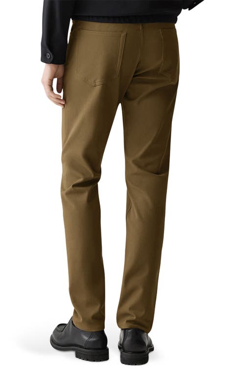 Theory Raffi Slim Fit Pants In Neoteric Twill In Brown