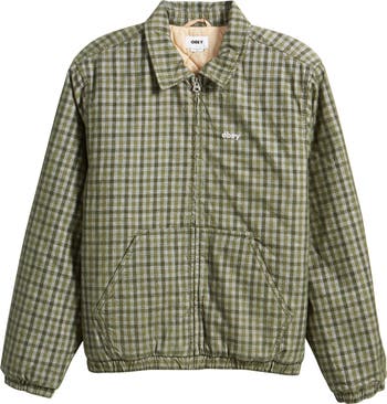 Obey Harlem Check Padded Corduroy Jacket | Nordstrom