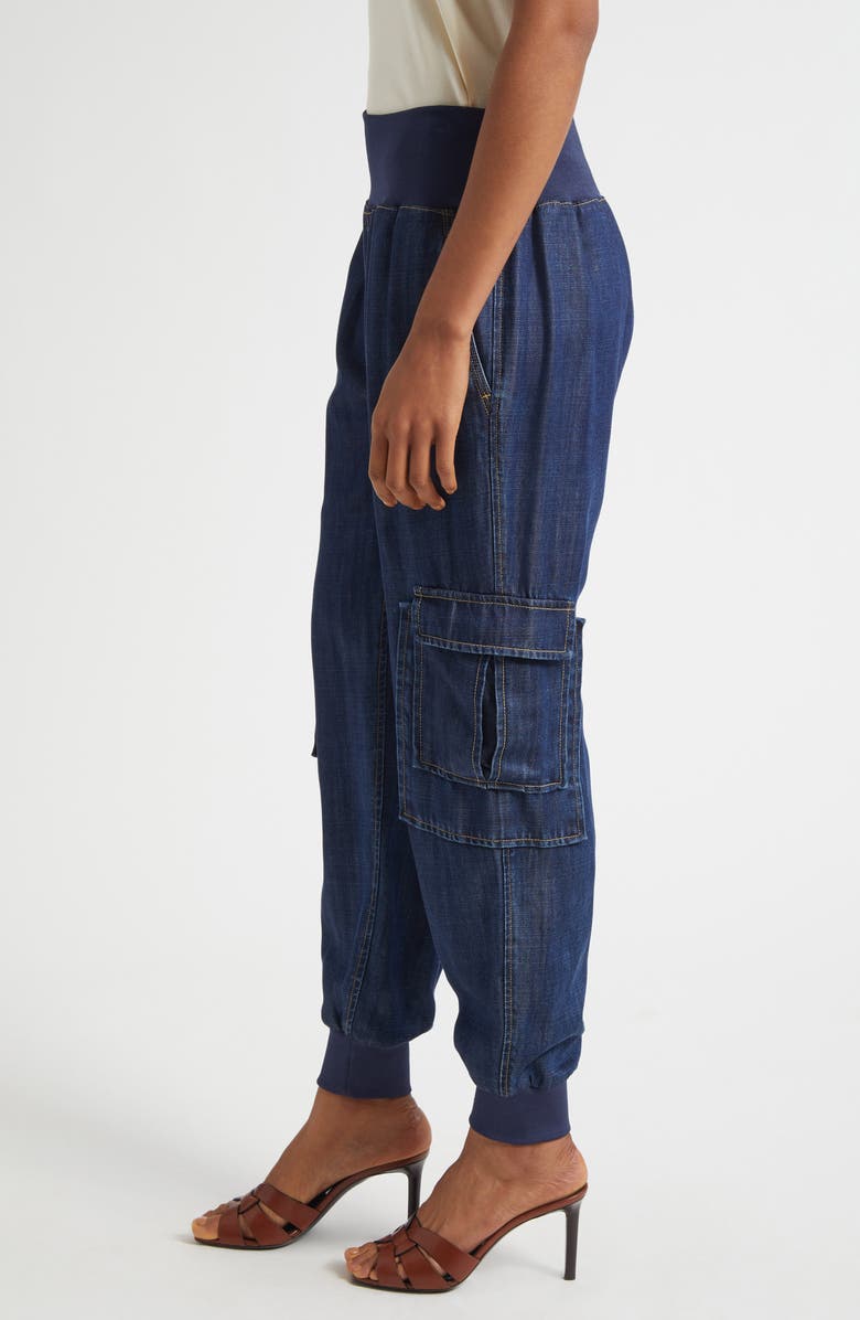 Cinq à Sept Giles Denim Cargo Joggers, Alternate, color, Mer