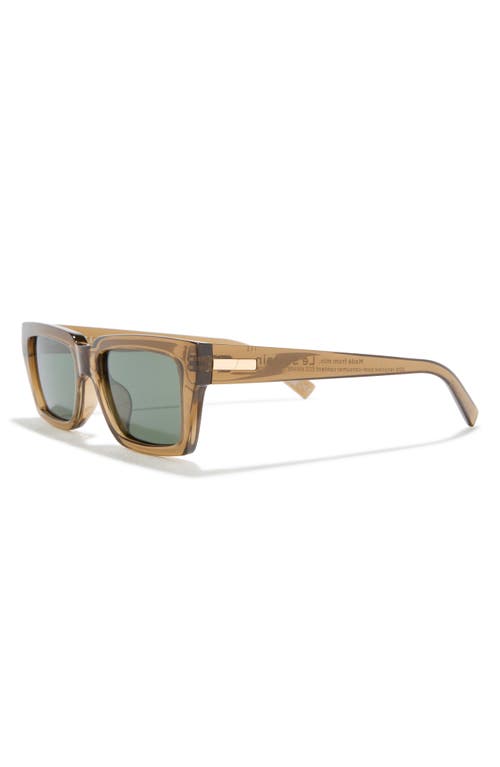 Le Specs Nocturnal Habit 54mm Polarized D-frame Sunglasses In Brown