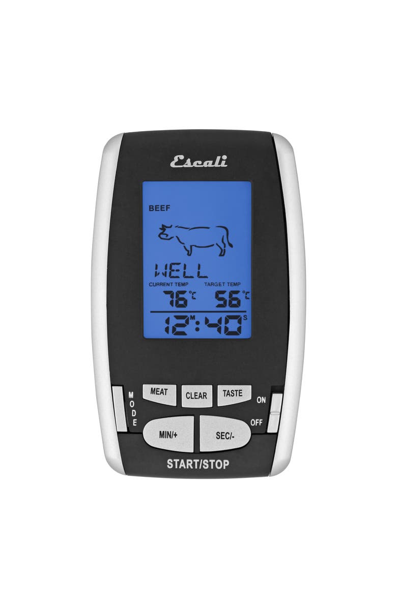 ESCALI Wireless Thermometer and Timer, Alternate, color, Black/Silver