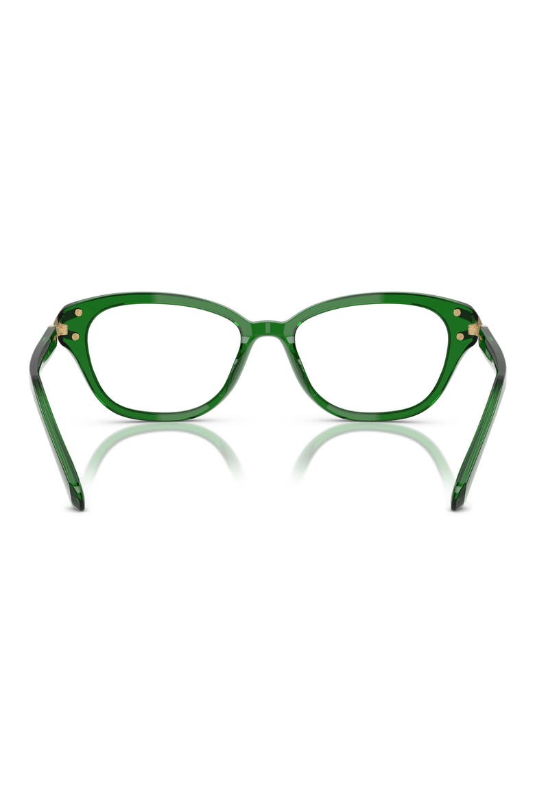 52mm Pillow Optical Glasses, Alternate, color, TRANSPARENT GREEN