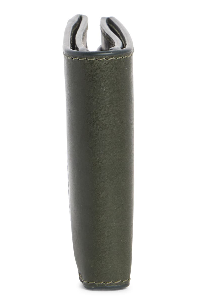 Johnston & Murphy Waxy Leather Billfold Wallet, Alternate, color, Olive