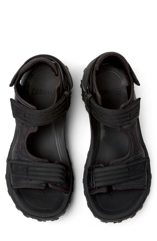 Camper Drift Trail Sandal In Black/black