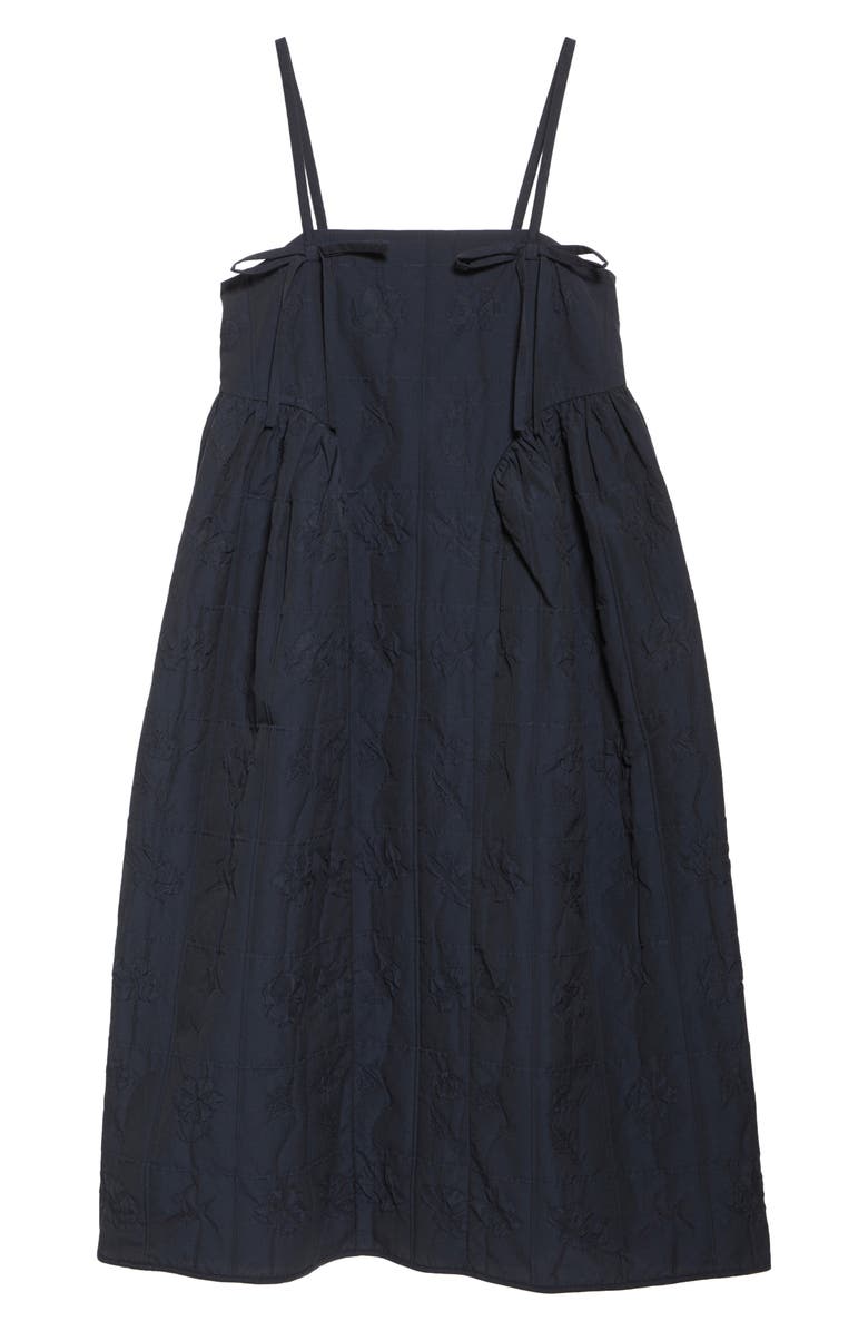 Cecilie Bahnsen Ambra Floral Matelassé Babydoll Dress, Alternate, color,