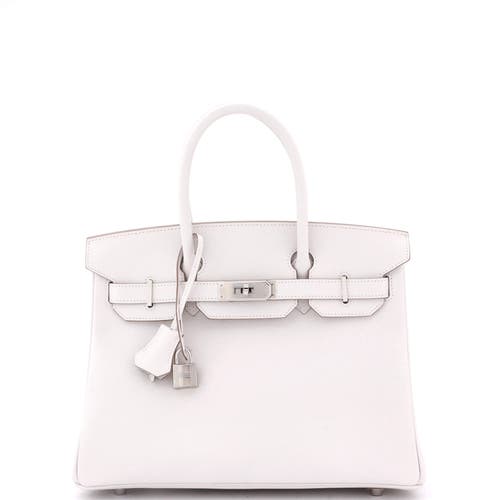 Pre-owned Hermes Hermes Birkin Handbag Light Epsom With Palladium Hardware 30 In Gray