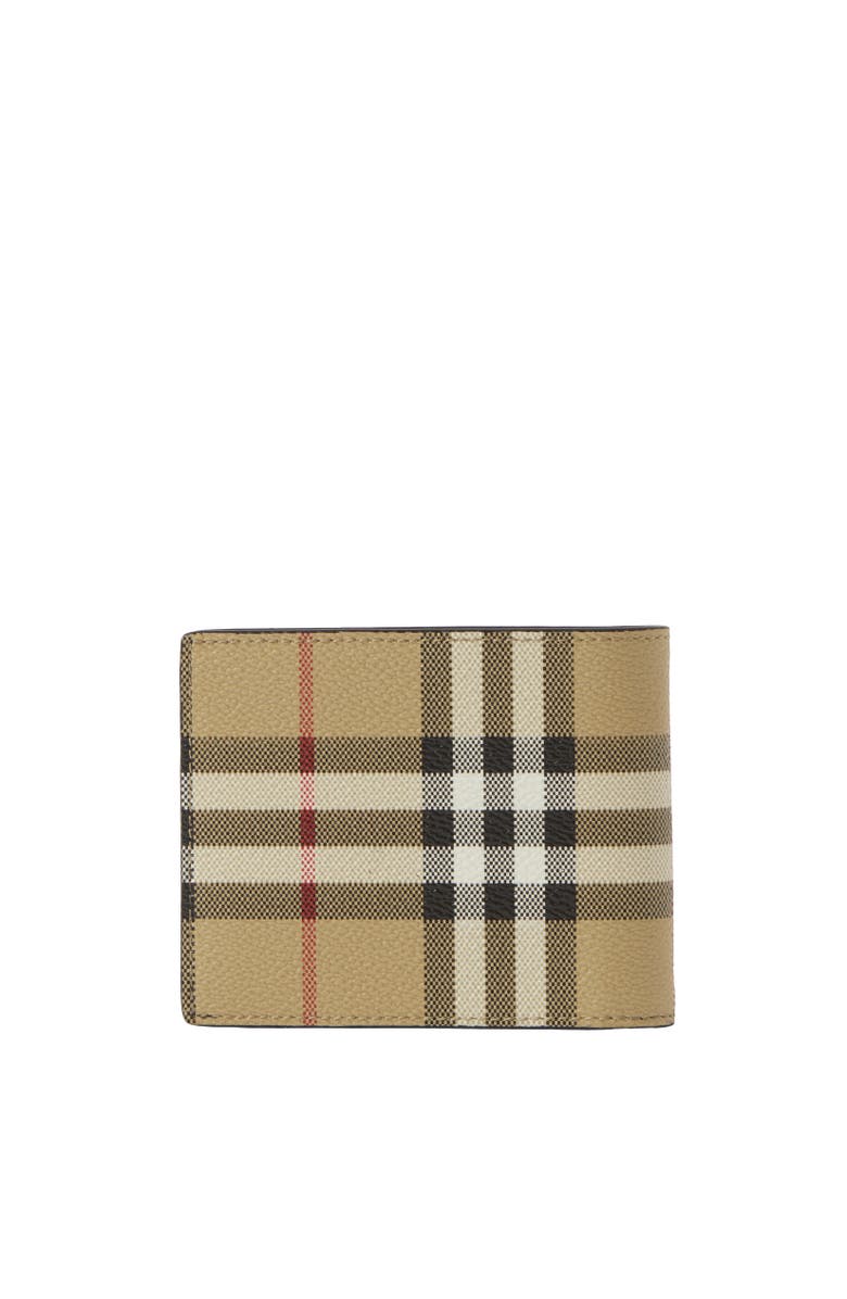Burberry Check Slim Bifold Wallet, Alternate, color, Archive Beige