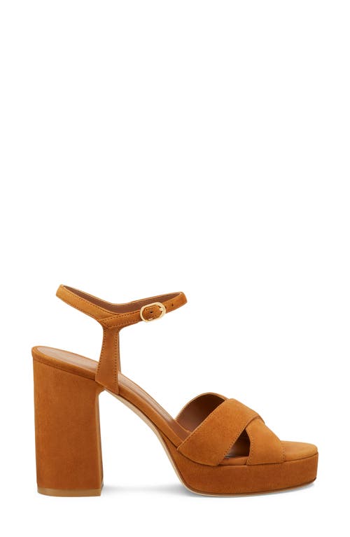 Stuart Weitzman Dayna Platform Sandal In Hazel