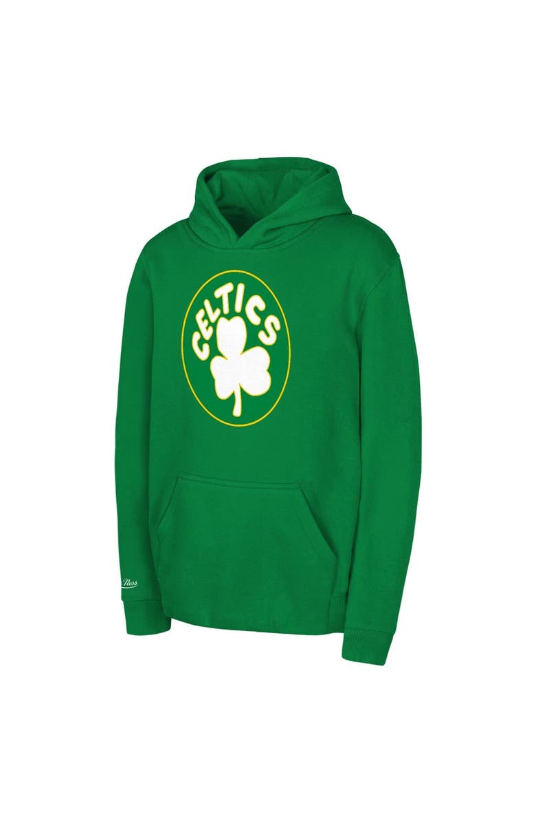Mitchell & Ness Toddler Mitchell & Ness Kelly Green Boston Celtics Retro Logo Pullover Hoodie, Main, color, Kelly Green