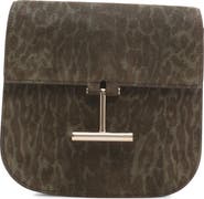 TOM FORD Mini Tara Animal Print Suede Crossbody Bag