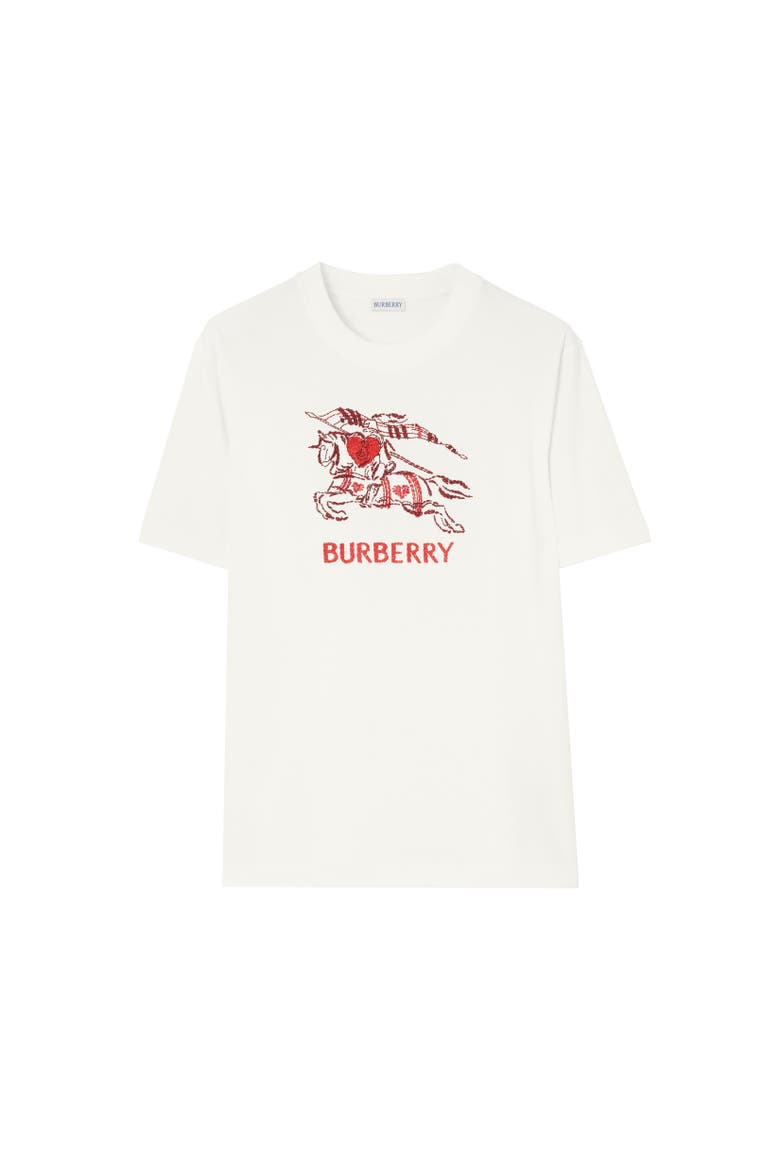 Heart Knight Cotton T-shirt, Alternate, color, Chalk white