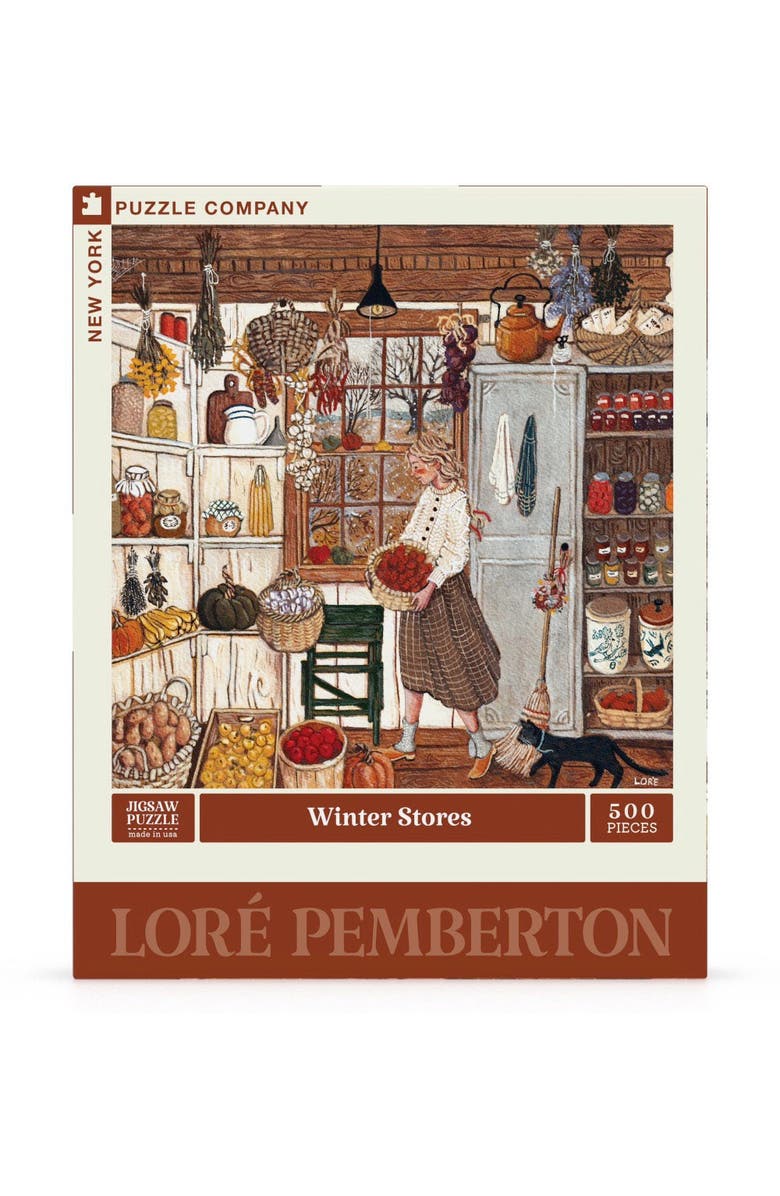 NEW YORK PUZZLE COMPANY Winter Stores 500 Piece Puzzle, Main, color, NO COLOR