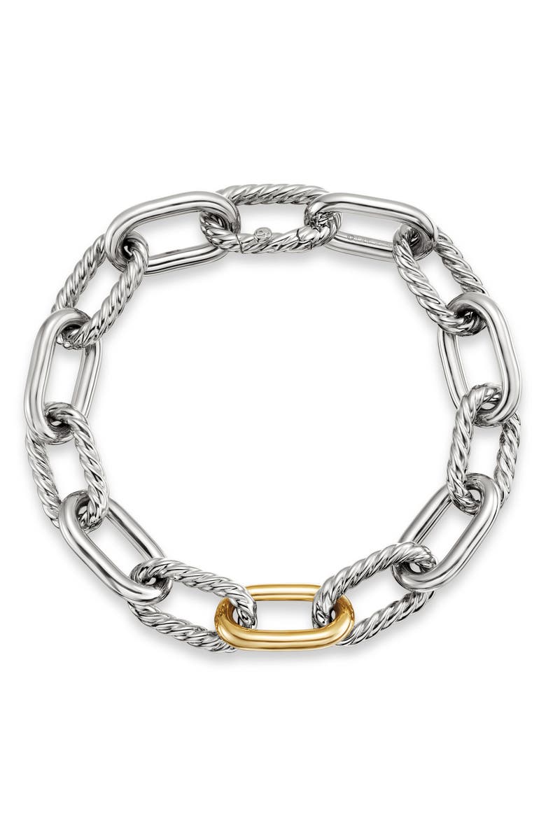 David Yurman DY Madison Chain in Silver with 18K Gold Bracelet, 11mm, Alternate, color, Gold/ Silver