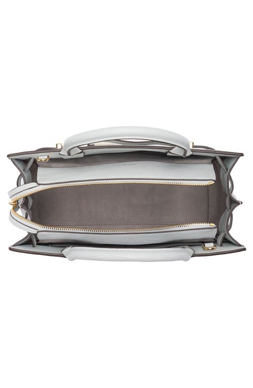 Kate Spade New York Medium Deco Leather Satchel In Gray