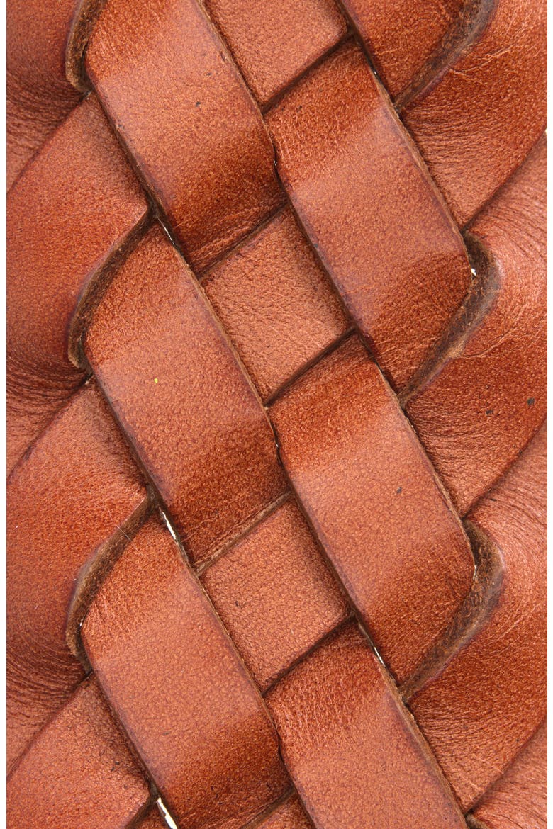 Braided Vachetta Leather Belt, Alternate, color, CUOIO