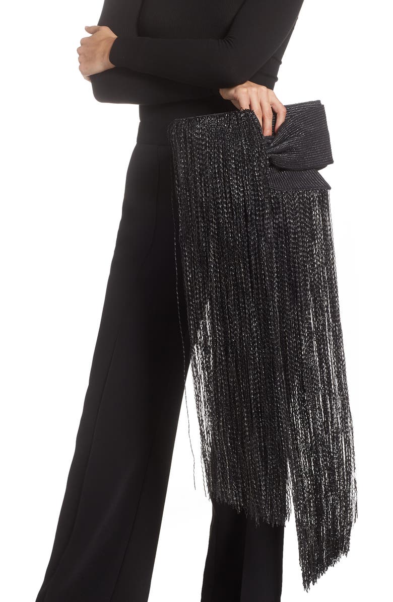 Cult Gaia Banu Mini Fringe Clutch, Alternate, color,