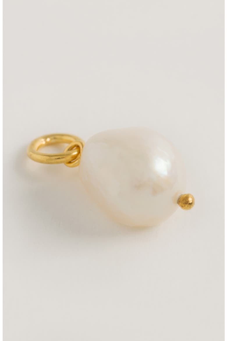 Baroque Pearl Pendant - Gold Pearl Detachable Charm, Alternate, color, Gold