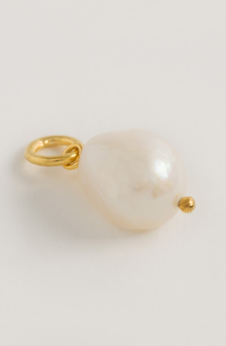 Freya Rose Baroque Pearl Pendant - Gold Pearl Detachable Charm, Alternate, color, Gold