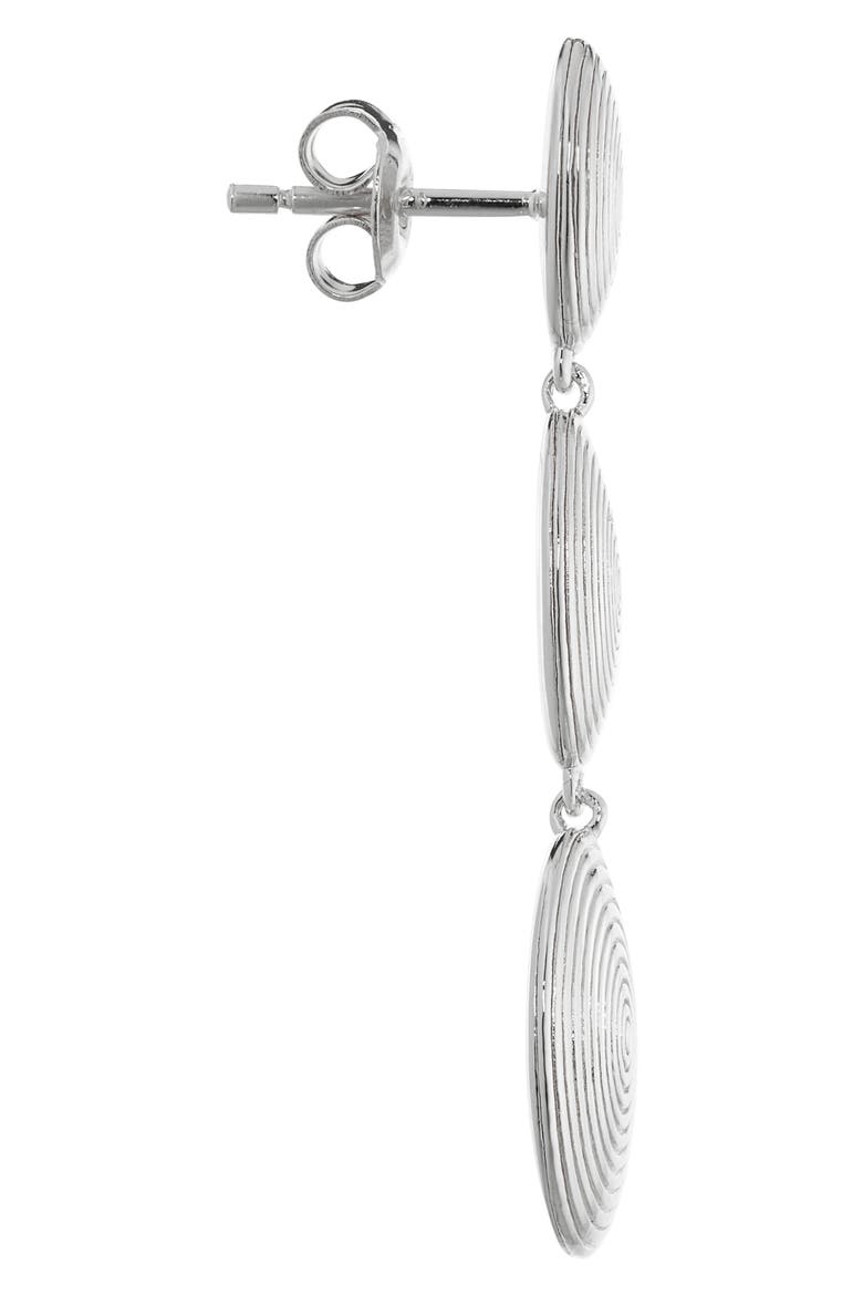 The Ruby Drop Earrings, Alternate, color, SILVER