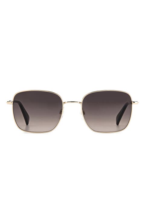52mm Gradient Square Sunglasses